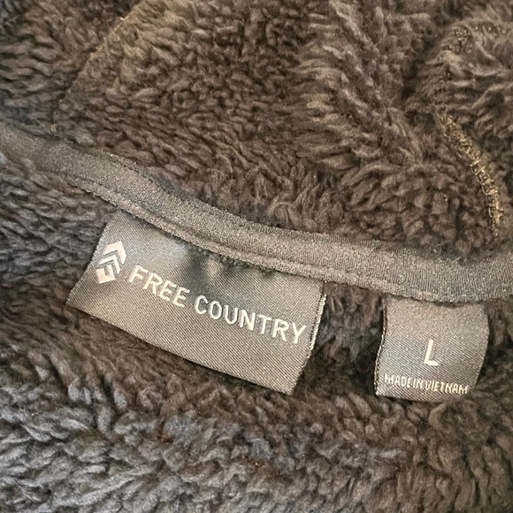 Free Country sweatshirt jacket men’s Large green soft full zip lined hooded nice - Picture 4 of 9